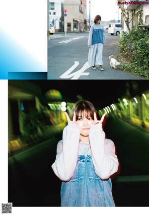A magazine with a picture of a girl on the cover.